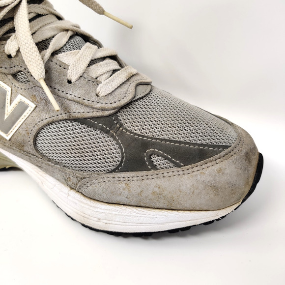 New Balance 993 Beater Work Shoes Sneakers Mens 9.5 D Gray Made in USA *Read main image 9